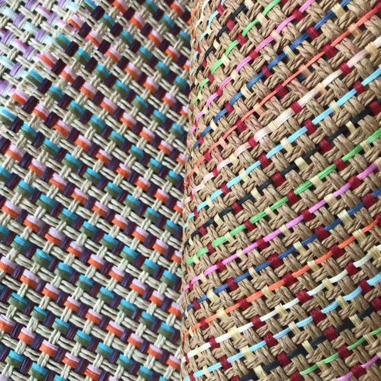 Paper Straw Color - กระดาษงานฝีมือโบฮีเมียน PP หญ้าฟาง ผ้าออกแบบ ผ้าทอ ผ้าสีสําหรับรองเท้า