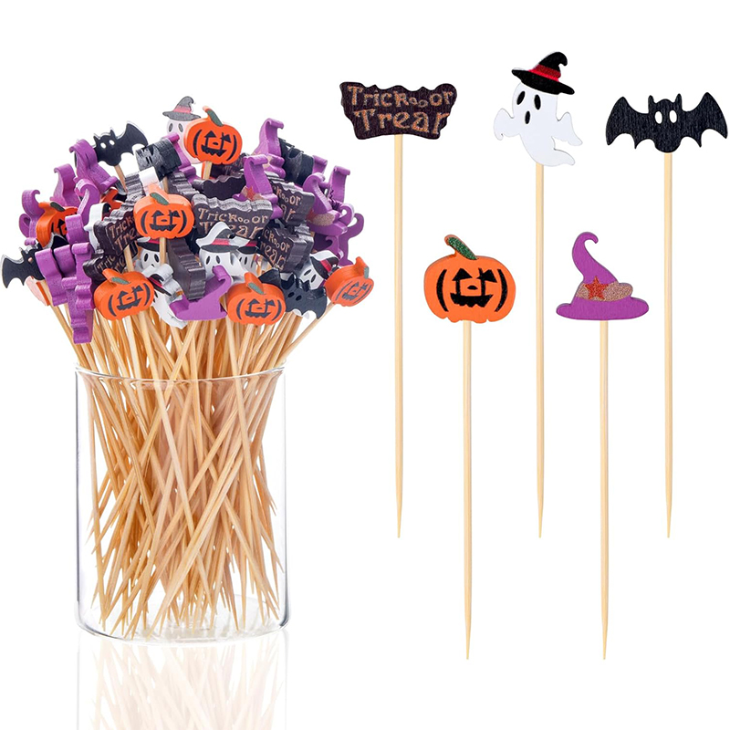50/100Pcs ปาร์ตี้ฮาโลวีนไม้จิ้ - Centerpiece Stick บทวิจารณ์และราคา