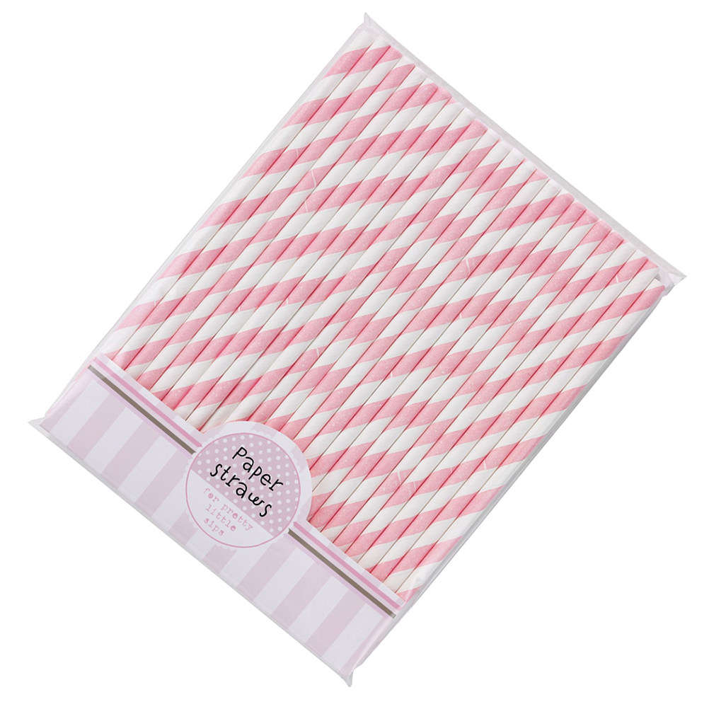 หลอดกระดาษลายทางหลากสี 30 ชิ้น - Paper Straw Color บทวิจารณ์และราคา