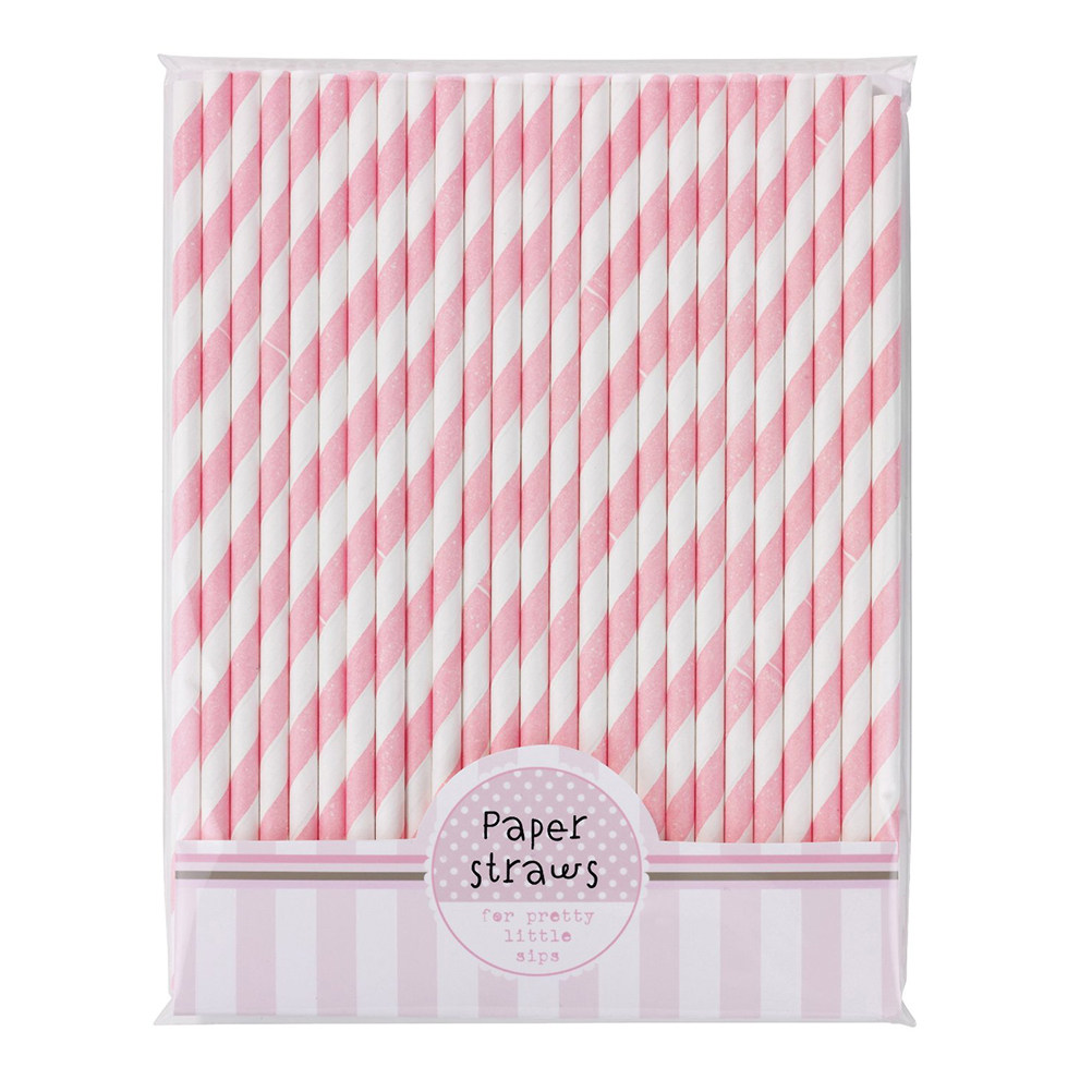 หลอดกระดาษลายทางหลากสี 30 ชิ้น - Paper Straw Color บทวิจารณ์และราคา