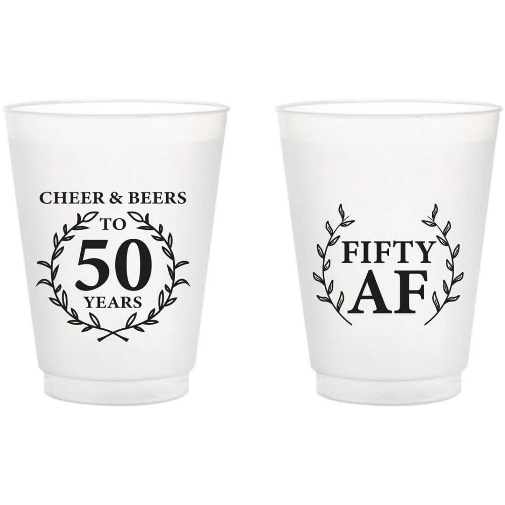 10/50 แก้วพลาสติกฝ้าแบบกำหนดเอ - Plastic Cup 50Pcs บทวิจารณ์และราคา