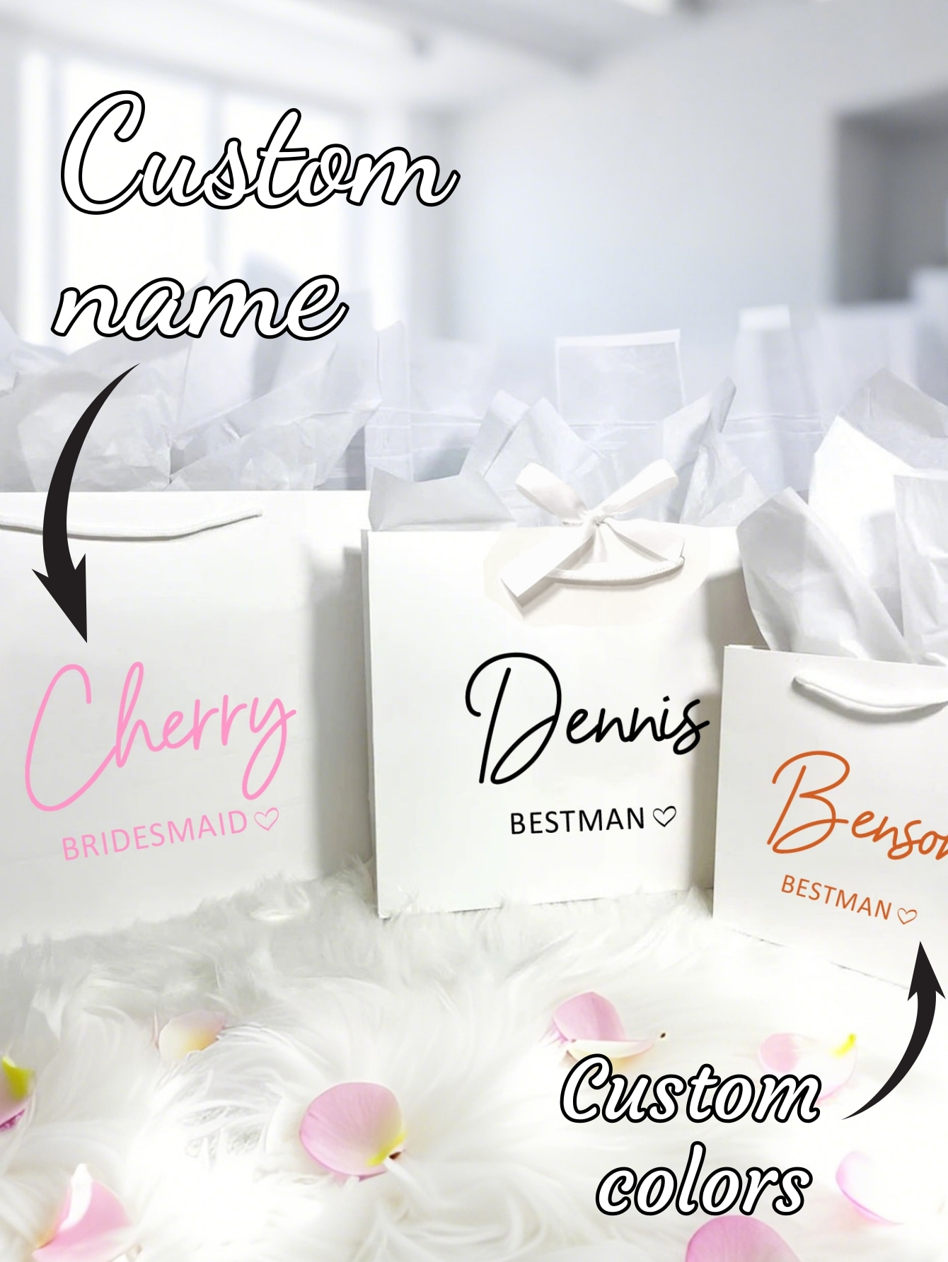 กระเป๋าของขวัญงานแต่งงานแบบกำห - Party Favor Bag บทวิจารณ์และราคา